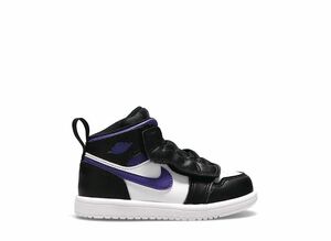 Nike TD Air Jordan 1 Mid "Black/Court Purple" 8cm AR6352-095