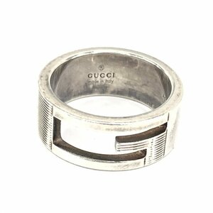 GUCCI グッチ ロゴリング 925 重量7.8g【CDAO7085】