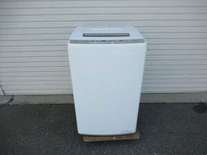 アクア全自動洗濯機AQW-S6M（W) 2022年　６K 　美品　兵庫県加古川市より１００Km 以内の方は送料無料です。
