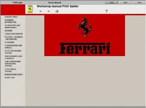 フェラーリ　F430 ワークショップマニュアル
