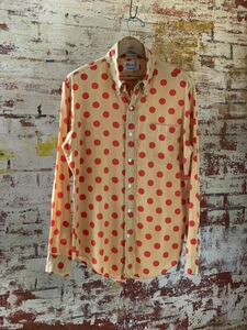 60s CAMPUS DOT PRINTED B.D.SHIRT ヴィンテージ ビンテージ キャンパス ドット プリントシャツ ボタンダウンシャツ BDシャツ 50s 送料無料