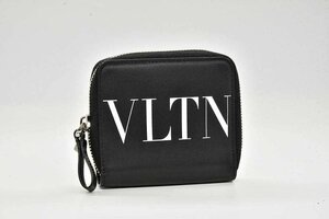 ヴァレンティノ VLTN ラウンドファスナー コンパクトウォレット カードケース 札入れ 二つ折り財布 ブラック