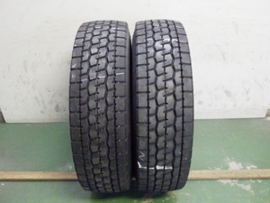 L16232-トーヨータイヤ M636 245/80R17.5 133/131J 中古 7分山 2本セット オールシーズンタイヤ 2014年製