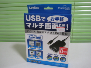 ☆★ジャンク処分品★☆ USBでお手軽マルチ画面に☆彡USBディスプレイアダプタ Logitec LDE-SX015U -即決有♪