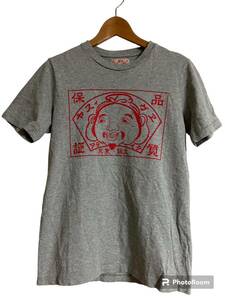 美品 EVISU エヴィス Tシャツ グレー レディース カモメ 刺繍 ビンテージ ヴィンテージ xpv