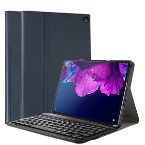 LAVIE Tab T1195/BAS Lenovo Tab P11 Pro (ZA7C0050JP)11.5inch 専用 ケース付き Bluetooth キーボード US配列 かな入力対応 ネイビー