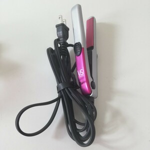 Vidal Sassoon ヴィダルサスーン ストレートアイロン ポータブル VSI-1007/SJ ピンク 15cm [超小型 携帯用 持ち運び ヘアアイロン]