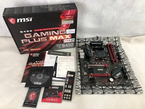 ★中古品★マザーボード MSI B450 GAMING PLUS MAX（ソケットAM4/B450/DDR4/S-ATA 600/ATX） MSI