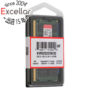 Kingston製 KVR32S22D8/32 SODIMM DDR4 PC4-25600 32GB [管理:1000027946]