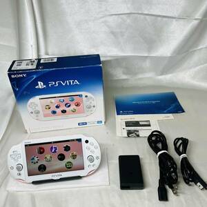 ★1円〜 FW3.74 美品 動作確認済 SONY PS Vita PCH-2000ZA19 ライトピンク ホワイトWi-Fiモデル 本体 light pink white