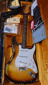 Fender Custom Shop 1959 Stratocaster Heavy Relic Aged 3-Tone Sunburst 2010年製
