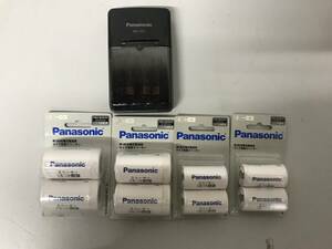 Panasonic 急速充電器　ニッケル水素電池用　BQ-CC21　エネループ　単3形　4本　変換スペーサー付き