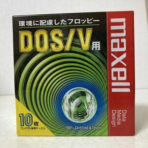 未開封 経年保管品 マクセル 3.5インチ フロッピーディスク FD MFHD18.C10P 10枚入2HD DOS/V用 maxell 記録媒体 