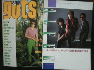 ●送料無料●中古雑誌● guts / ガッツ / 1983-8 / THE ALFEE (アルフィー / RCサクセション / チャゲ＆飛鳥 / 長渕剛 / 山下久美子