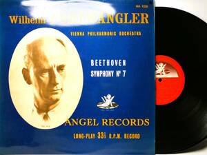 LP HA 1036 ウィルヘルム・フルトヴェングラー　ベートーヴェン　交響曲　第７番　ウィーン・フィル 【8商品以上同梱で送料無料】