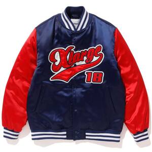 特価 21,600円→16,600円★森下暢仁 前田健太 エクストララージ XLARGE SCRIPT LOGO VARSITY PUFF JACKET 18 カープ 限定 スタジャン 完売