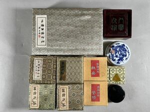 上海西冷印社印泥 寧楽印朱一括、書家経年保管品、書道篆刻、和本唐本朱肉 中国