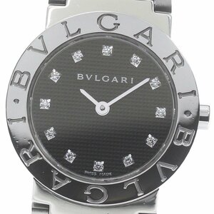 ブルガリ BVLGARI BB26SS ブルガリブルガリ 12Pダイヤ クォーツ レディース 良品 保証書付き_793423