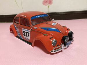 送料無料　Mシャーシ用　フォルクスワーゲン　ビートル　ラリー　ラジコン　ボディ　タミヤ　TAMIYA VOLKSWAGEN BEETLE RALLY RC BODY