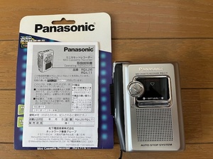 美品 Panasonic パナソニック ミニ カセット レコーダー　RQ-L11-S シルバー