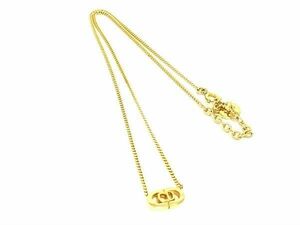 1円 ■極美品■ ChristianDior クリスチャンディオール ヴィンテージ ネックレス ペンダント アクセサリー レディース ゴールド系 FA7526