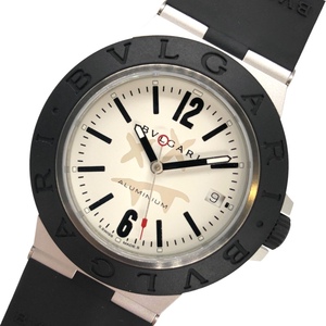ブルガリ BVLGARI アルミニウム スティーヴ・アオキ限定モデル 世界1000本限定 103539 ホワイト アルミニウム 腕時計 メンズ 中古