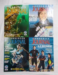 Under Sea Journal★アンダーシー ジャーナル/PJレポート(英語)★PADI プロフェッショナル★4冊セット★スキューバ ダイビング 雑誌★