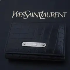 極美品　SAINT LAURENT サンローラン　6連キーケース　レザー　黒
