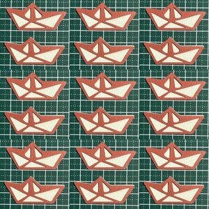 （3043C）折り紙の船★カット
