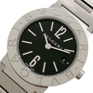 ブルガリ BVLGARI ブルガリブルガリ BB26SS ブラック ステンレススチール 腕時計 レディース 中古