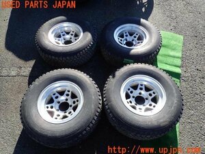 3UPJ=12560942]三菱ジープ(J58(改))Jeep J50系 zona 15インチホイール スタッドレス 8J +55 4本 中古