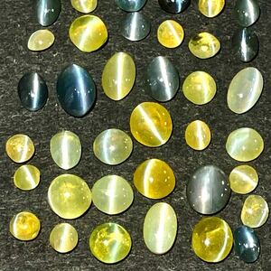 ☆天然クリソベリルキャッツアイおまとめ10ct☆M ルース 裸石 猫目石 cats eye 宝石 ジュエリー chrysoberyl 