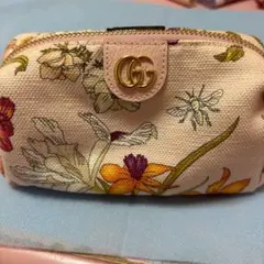 GUCCI♡限定♡ベビーピンク花柄♡ポーチ♡美品♡