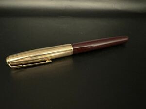 PARKER パーカー 51 万年筆 1/10 12K G.F ゴールドキャップ×ブラウン USA製 レトロ ヴィンテージ