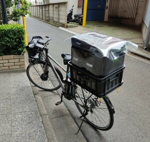 ウバック用 透明防水レインカバー ウバッグ ウーバーイーツ 配達 宅配 Uber Eats Delivery Bag デリバリーバッグ 80サイズ 引き取り可