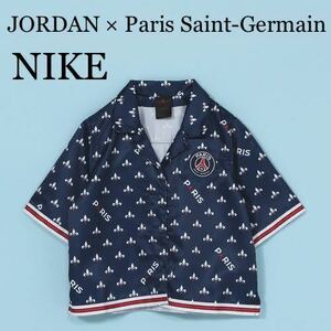 【Lサイズ】JORDAN × Paris Saint-Germain NIKE ナイキ ジョーダン パリ・サンジェルマン ショートスリーブ プリンテッド トップ シャツ