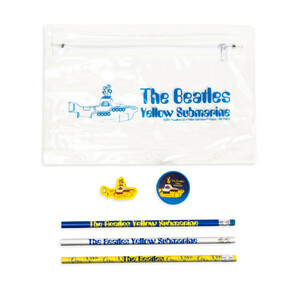 The Beatles/ビートルズ『Yellow Submarine Pencil And Eraser Set』【未使用】公式グッズ / 鉛筆+鉛筆削り+消しゴム/イエロー・サブマリン