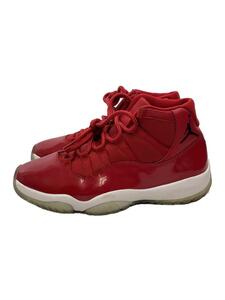 NIKE◆AIR JORDAN 11 RETRO/エアジョーダンレトロ/レッド/378037-623/27.5cm/レッド