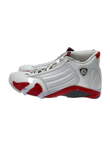 NIKE◆AIR JORDAN 14 RETRO/エアジョーダンレトロ/ホワイト/487471-100/26.5cm/WHT