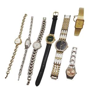 E04080 腕時計7点セット レディース 女性 SEIKO 7321-5810 / POLA my fair lady / Plaisir PR-303 / POLA ×3 / ANNE KLEIN Ⅱ 10/3277