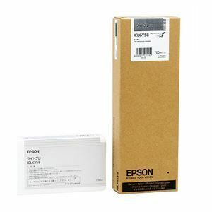 【新品】（まとめ） エプソン EPSON PX-P／K3インクカートリッジ ライトグレー 700ml ICLGY58 1個 【×3セット】