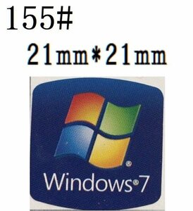 155# 【Windows7】エンブレムシール　■21*21㎜■ 条件付き送料無料