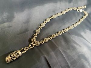 値下げ！正規店クロムハーツChrome Hearts Roller Chrome Hearts necklace/ chokerレア美品チョーカー20インチ