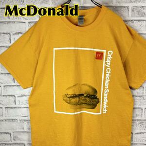 McDonald マクドナルド クリスピーチキンサンドウィッチ Tシャツ 半袖 輸入品 春服 夏服 海外古着 会社 企業 ファストフード