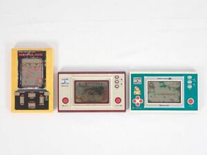 GAME&WATCH 3点まとめ ゲームウォッチ Nintendo 任天堂 ニンテンドー ドンキーコング オクトパス モンスターパニック ゲーム機 通電確認済