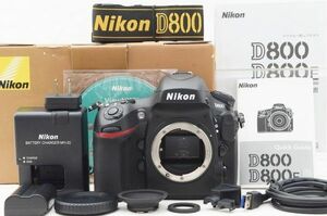 ☆極上美品☆ Nikon ニコン D800 ボディ 元箱 付属品 Shot数 僅か 4,500枚前後！ ♯24032508