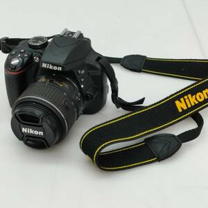 No.5167★1円～【Nikon】Nikon ニコン デジタル一眼レフカメラ D3300 18-55 DX VR ブラック デジカメ ジャンク品 