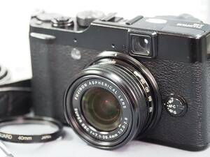 FUJIFILM 富士フイルム X10 デジタルカメラ フード、保護フィルター、取説、バッテリー付き