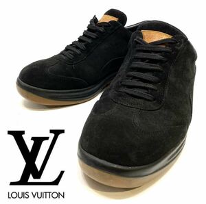 LOUIS VUITTON MENS スエード スポーツスニーカー ルイヴィトン sports sneaker ローカット ブラック 6 25cm supremeコラボ元ネタ