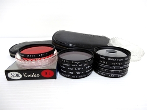 52ｍｍ フィルター 11枚 kenko Center Focus/Softon/SR 60・2 R1/Px1/Px3/C.S/ND-4/CANON ND 4x-L/SONY ND 8/Nikon L37c